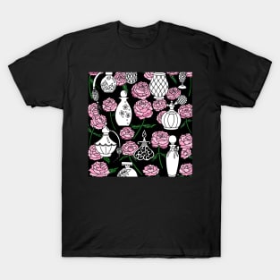 Perfume and Peonies Black Palette T-Shirt